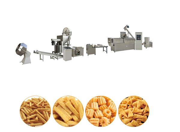 Single-screw spiral shell production line