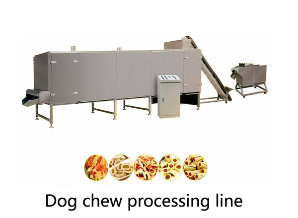 Dog chew production line