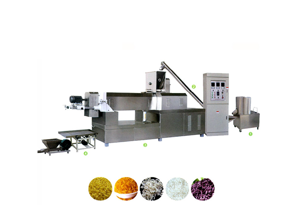Extruded artificial rice processing equipment