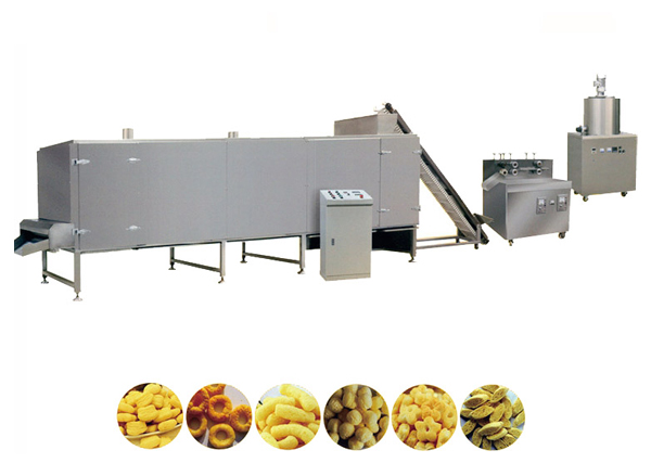 Sandwich pillow bag food puffing machine