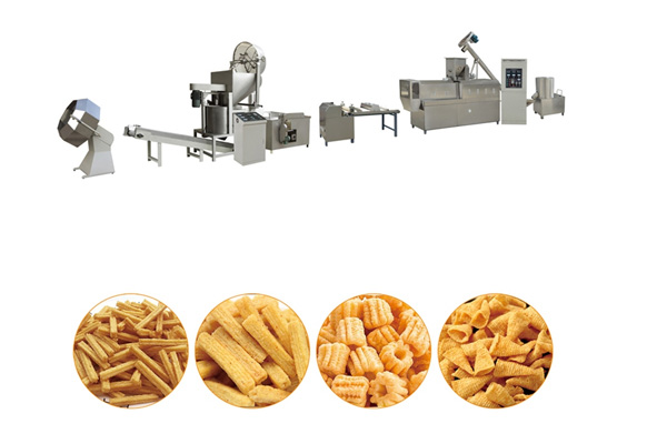 Single-screw spiral shell production line